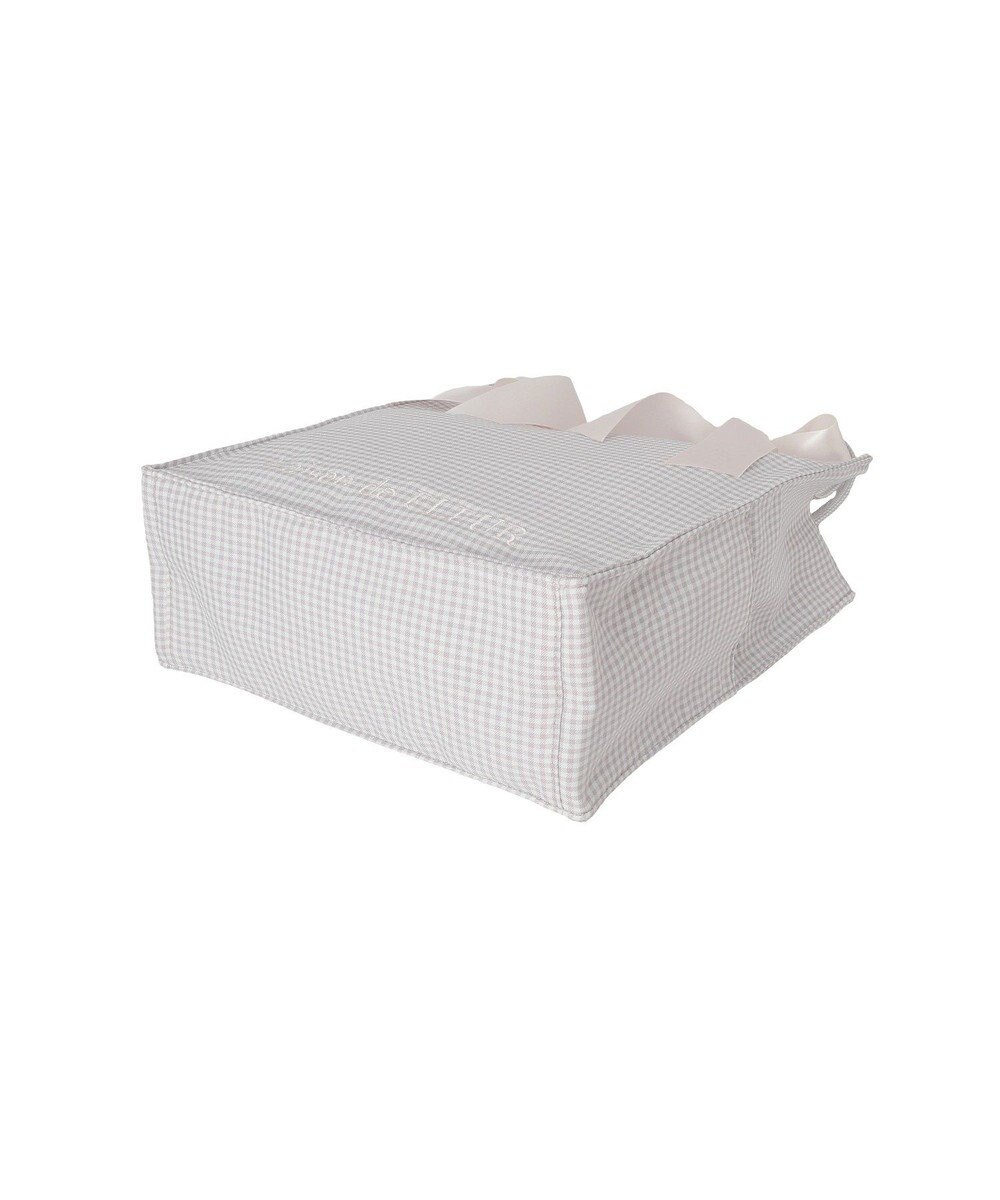 Maison de FLEUR ギンガムリボンスクエアトートバッグ 