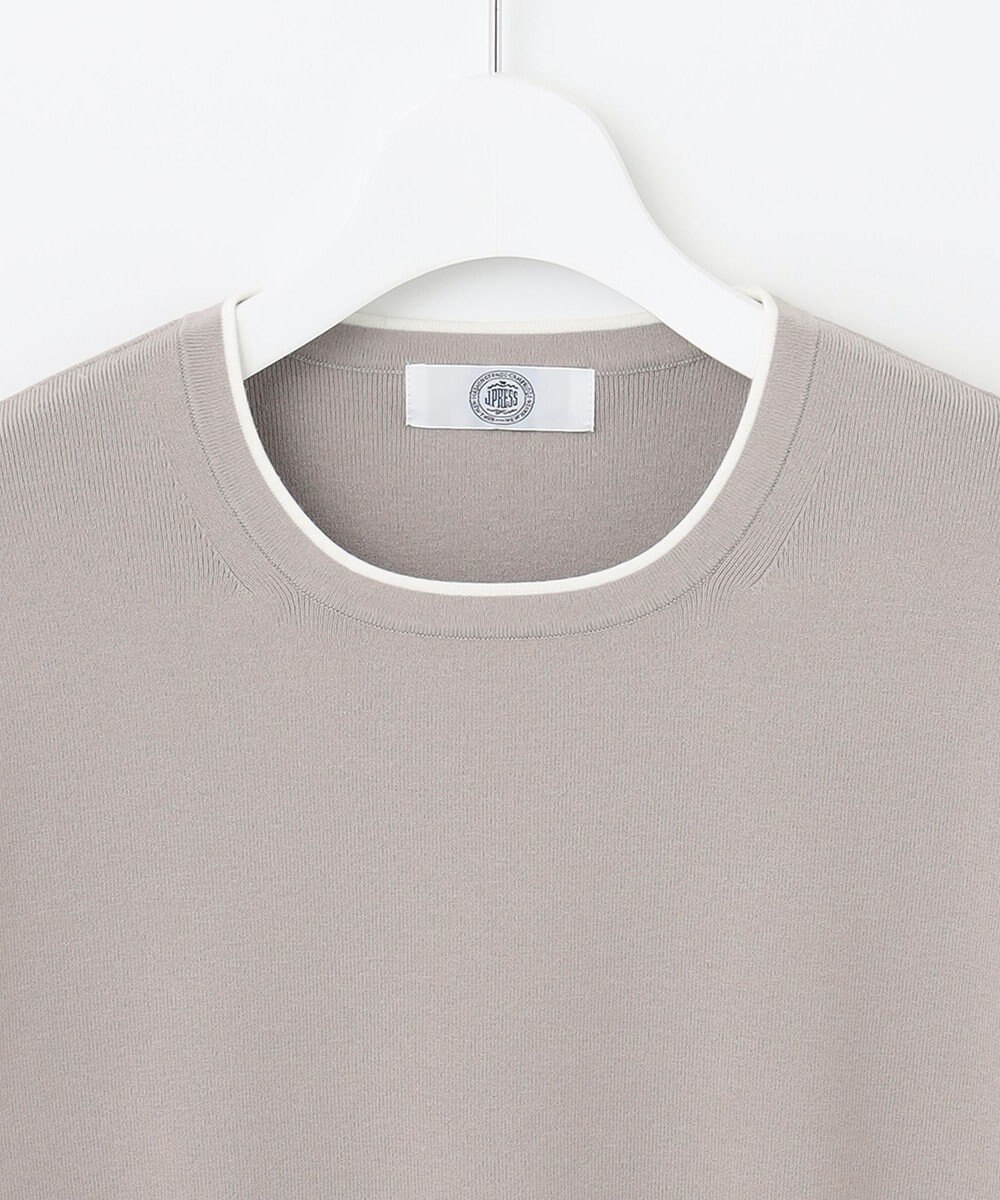 J.PRESS LADIES 【洗える】 レーヨンストレッチフルニードル ニット 