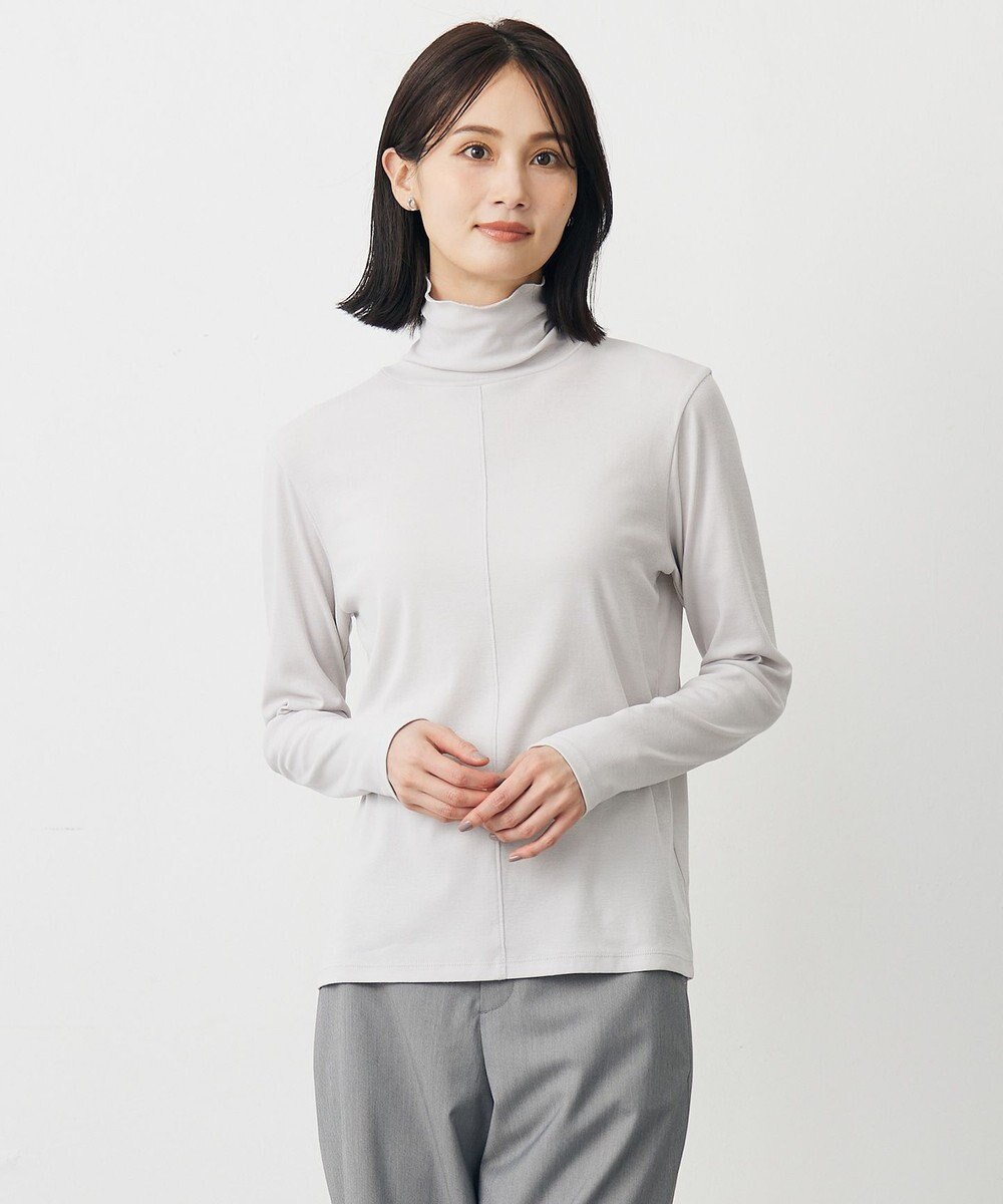 J.PRESS LADIES L タートルジャージー カットソー 