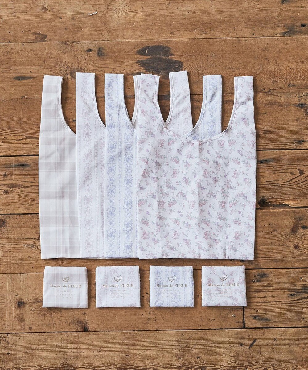 Maison de FLEUR トワルドジュイ調プリントエコバッグ 