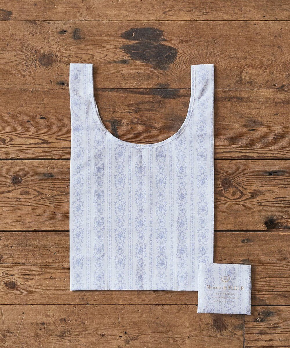 Maison de FLEUR トワルドジュイ調プリントエコバッグ 