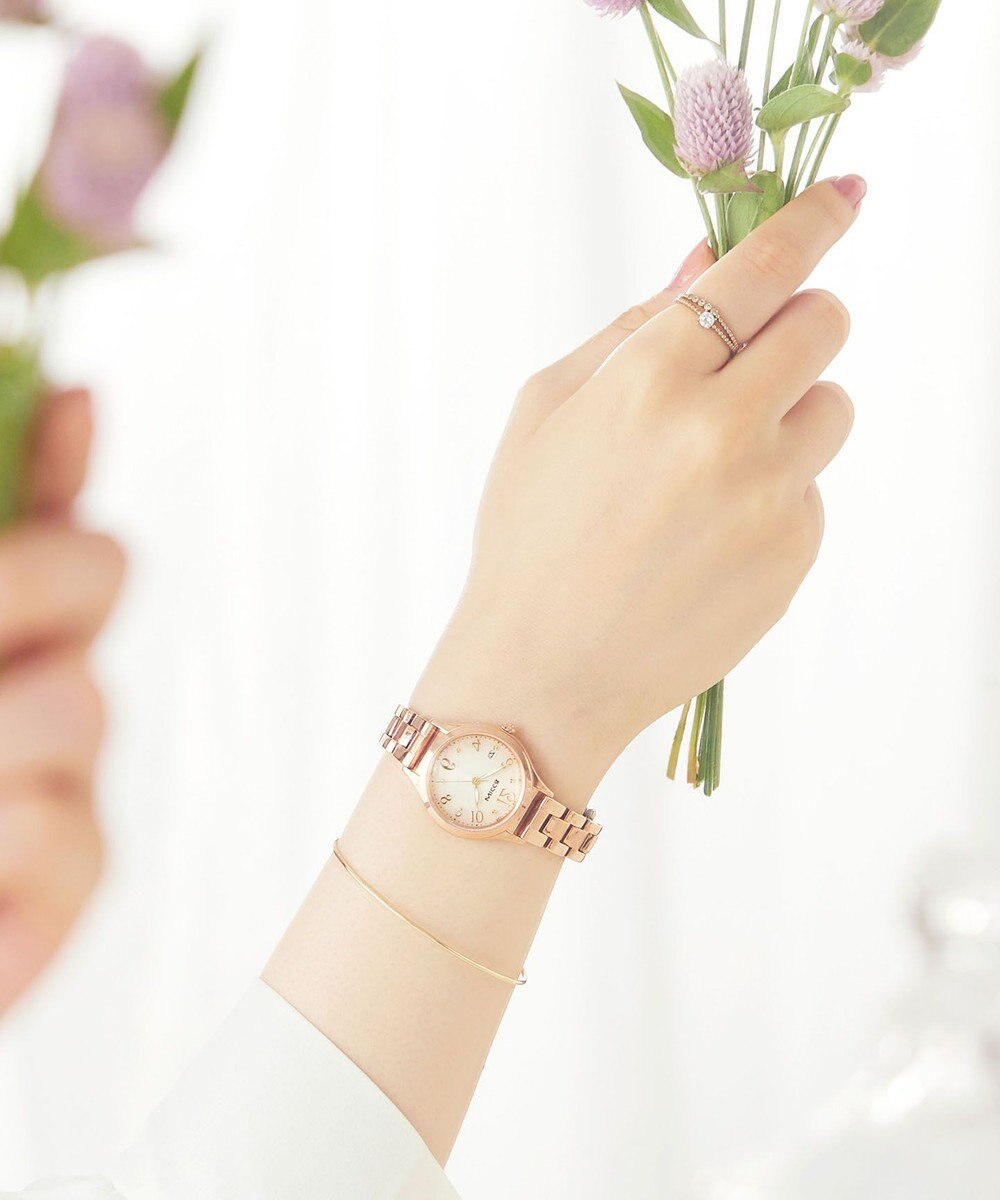 CITIZEN 【ソーラーテック電波時計】wicca ときめくダイヤ 日付あり バンド調整が簡単 5気圧防水 