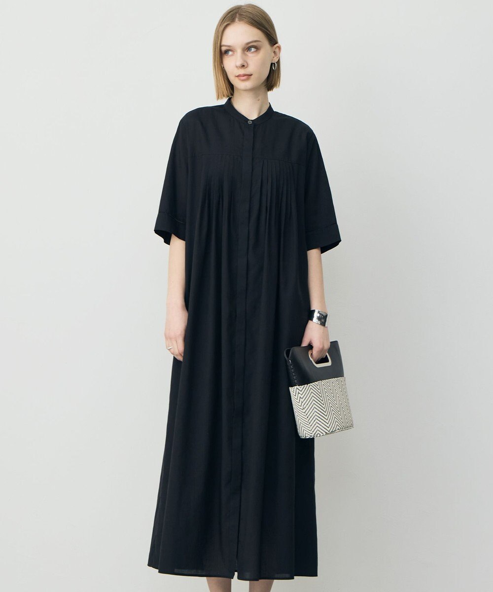 ICB 【先行予約】リネンスラブローン シャツワンピース 