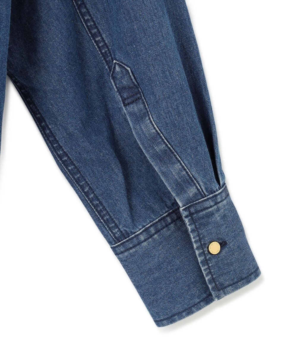 23区 L 【洗える】ライトダンガリー 2WAY シャツ 