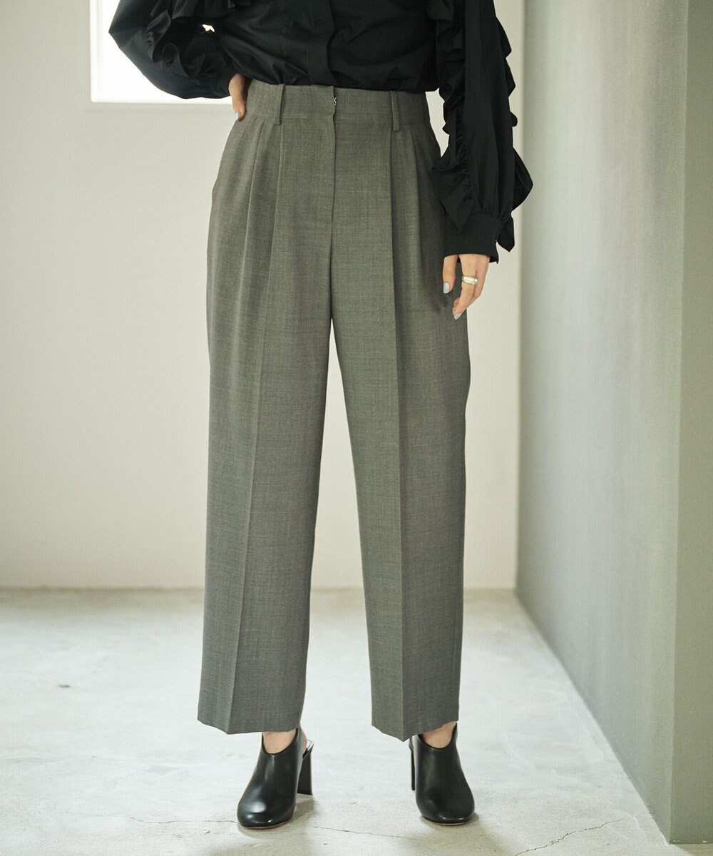 #Newans 2タックセンタープレスパンツ 