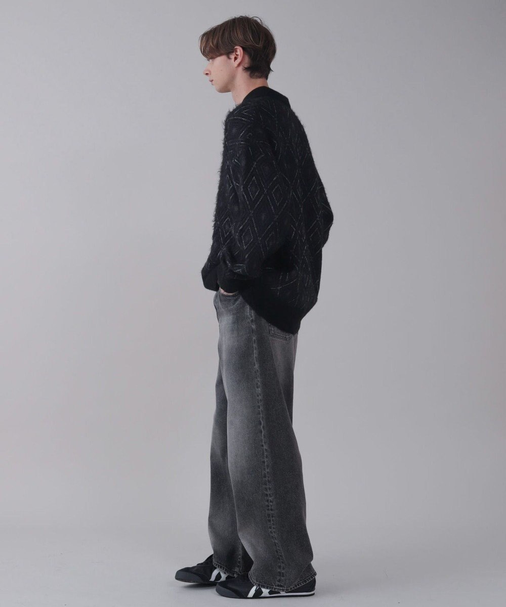 WEGO 【ユニセックス着用ITEM/SMLサイズ展開/ウエスト調整可】バギーデニムパンツ 