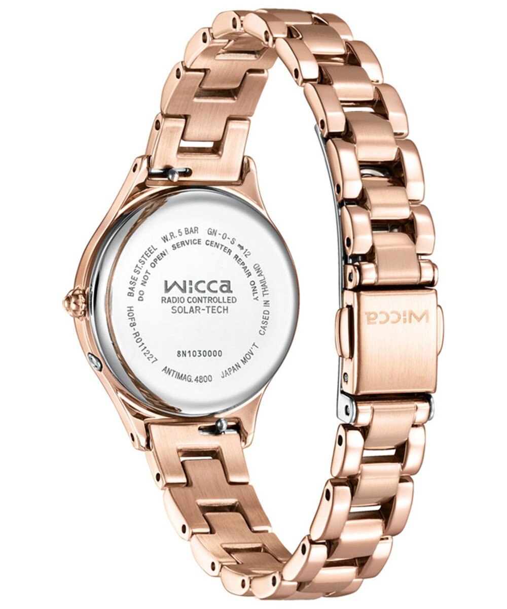 CITIZEN 【ソーラーテック電波時計】wicca ときめくダイヤ 日付あり バンド調整が簡単 5気圧防水 