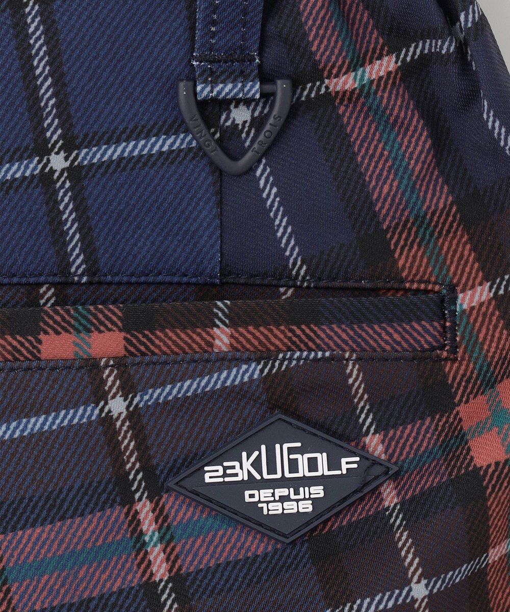 23区GOLF 【MEN】ＴＥＸＢＲＩＤ チェック柄  べーシックシルエットパンツ 
