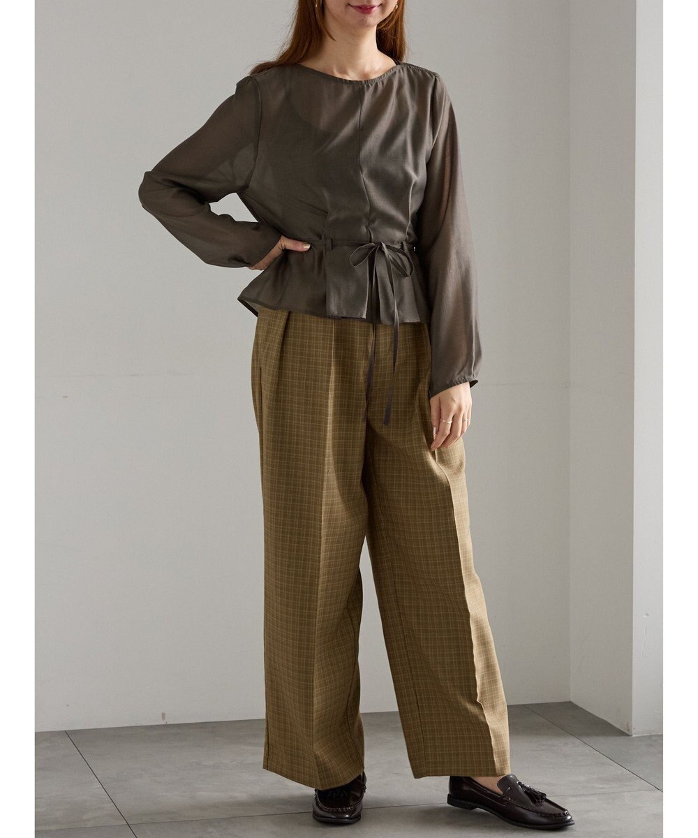 Te chichi ナローリボンシアーペプラムブラウス《2025Autumn catalog vol.2 item》 