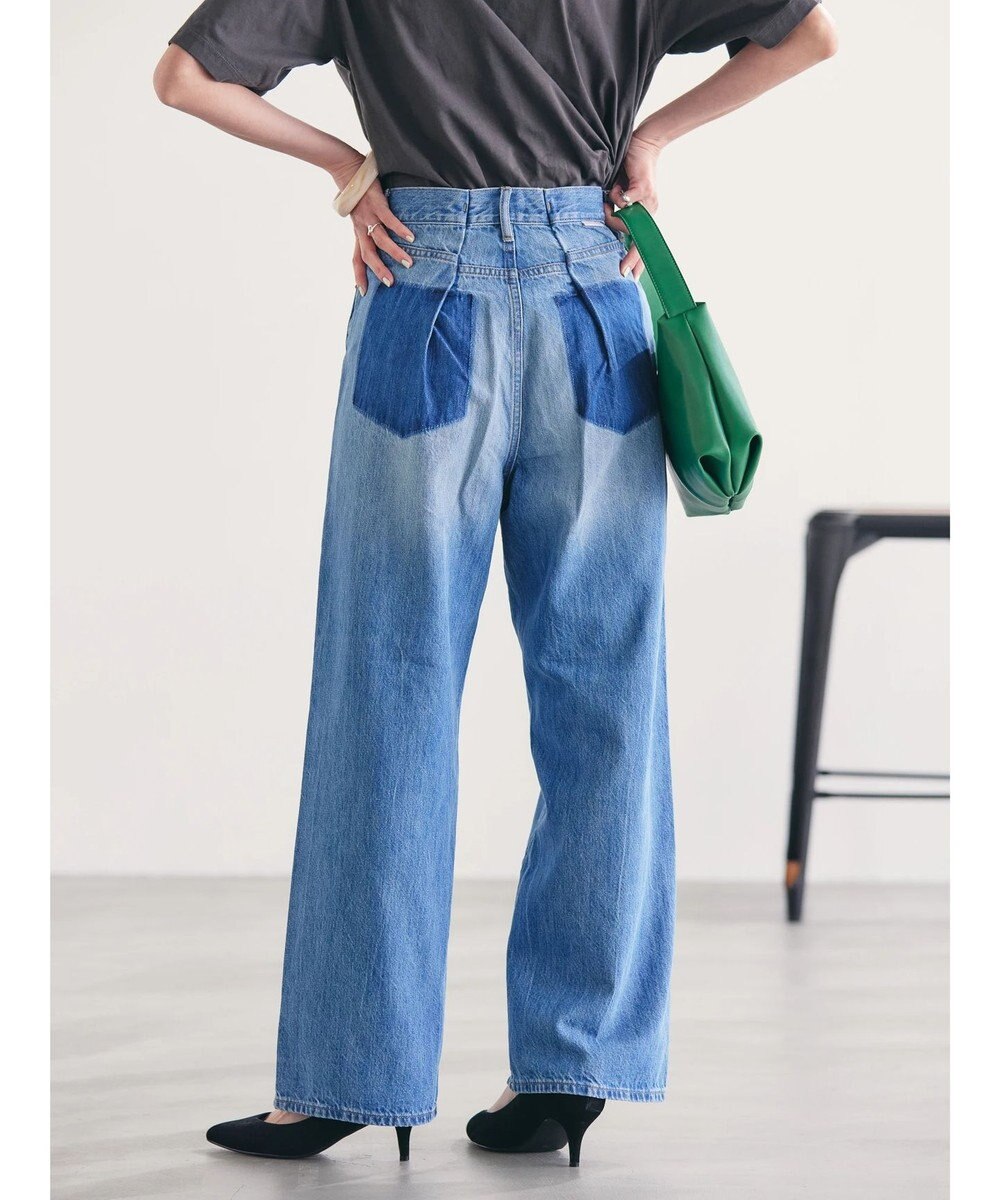 AMERICAN HOLIC アシンメトリーデニムワイドパンツ 