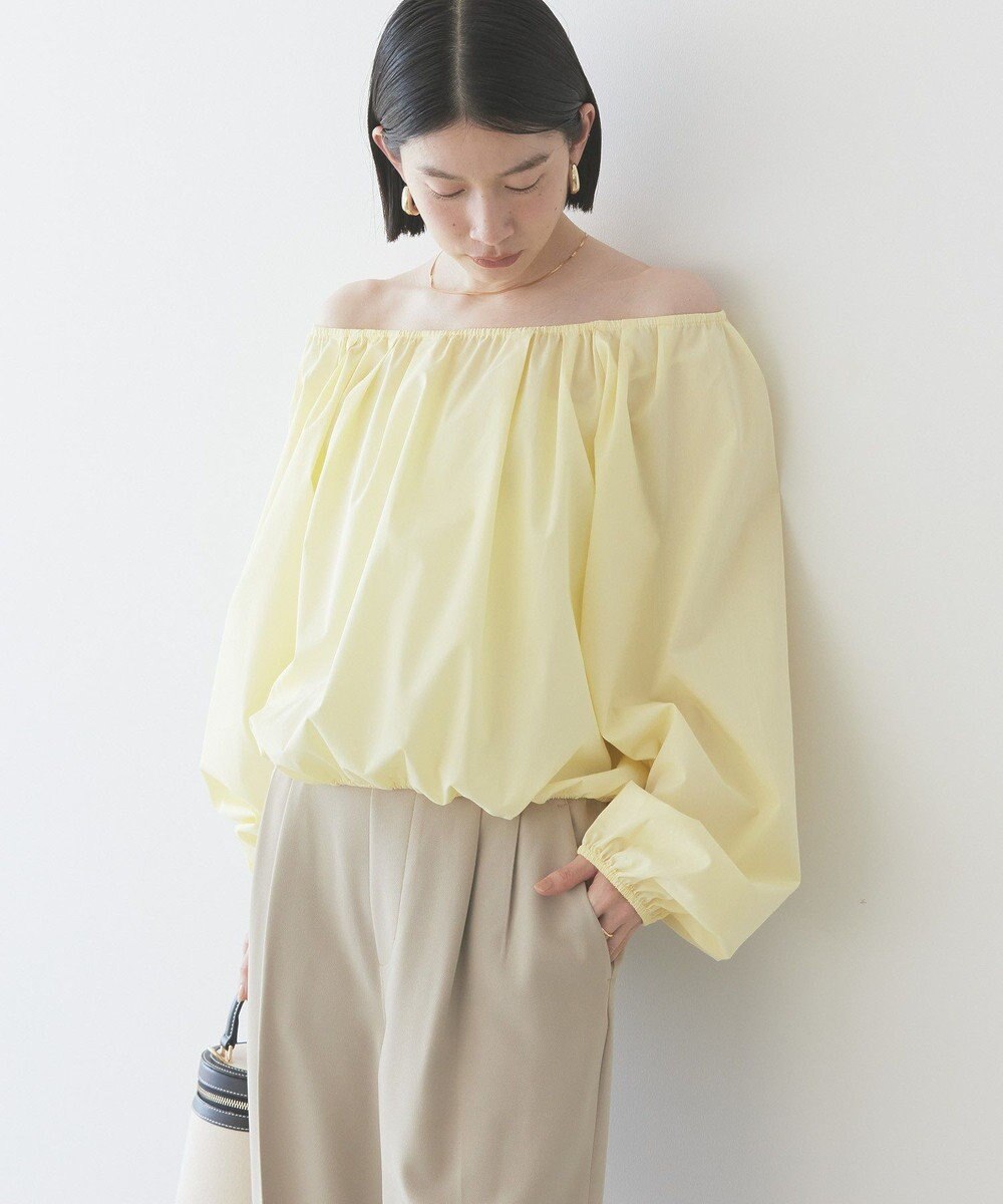 AMERICAN HOLIC イージーケアオフショルダーギャザーブラウス 
