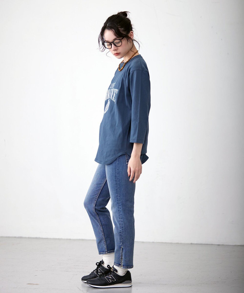 J.PRESS YORK STREET 【UNISEX】センターアーチロゴTシャツ 