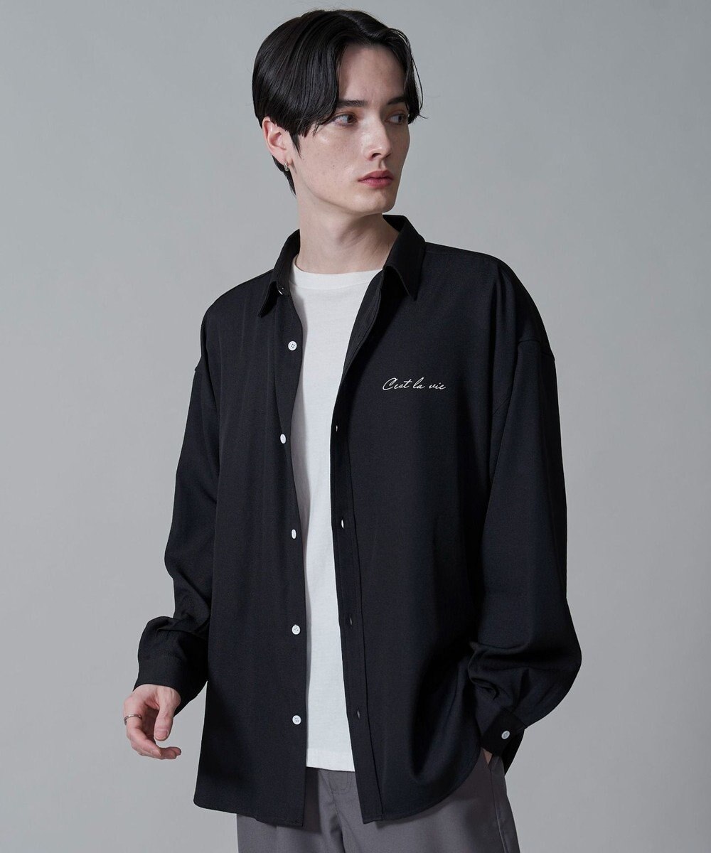 WEGO アムンゼンワンポイントBIGシャツ（LS） 