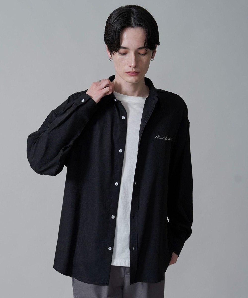 WEGO アムンゼンワンポイントBIGシャツ（LS） 