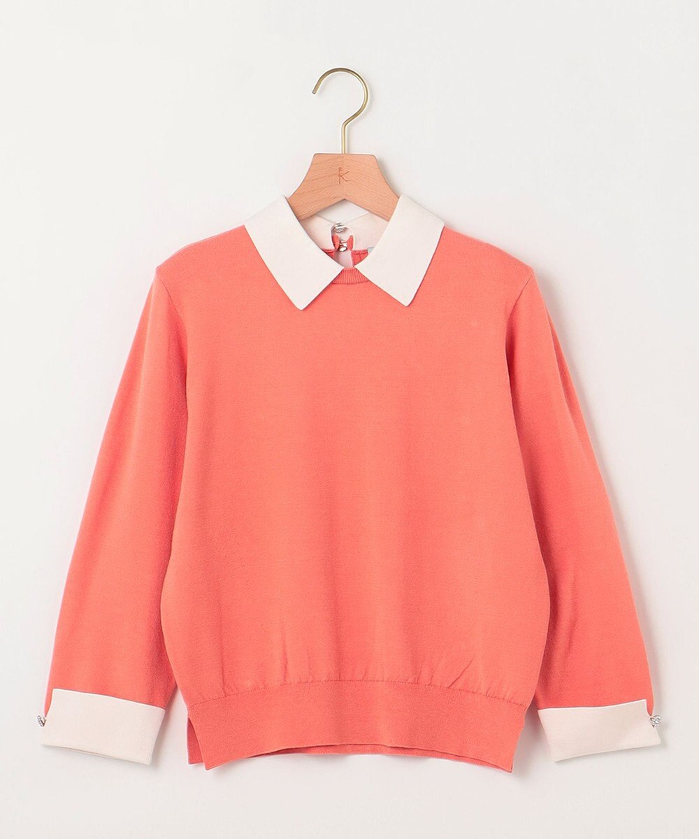 組曲 Elena襟付きニットプルオーバー 