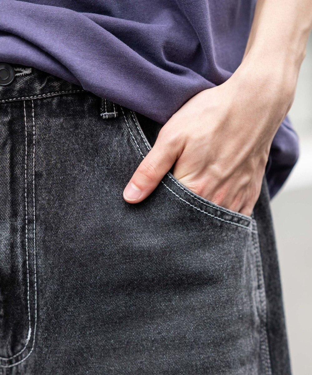 WEGO 【ユニセックス着用ITEM】イージーバレルレッグペインターパンツ 