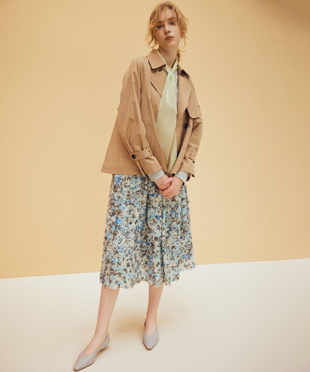 組曲 S タイプライターショート トレンチコート 