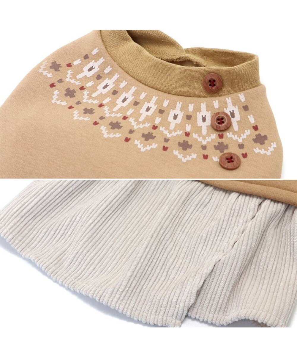 PET PARADISE ノルディック柄 ワンピース《ブラウン》 小型犬 