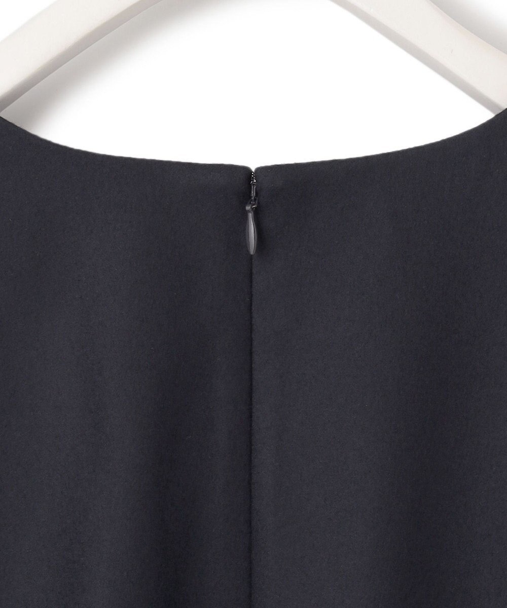 ICB 【洗える・WEB限定カラーあり】 ウールミルドサキソニー キーネックブラウス 