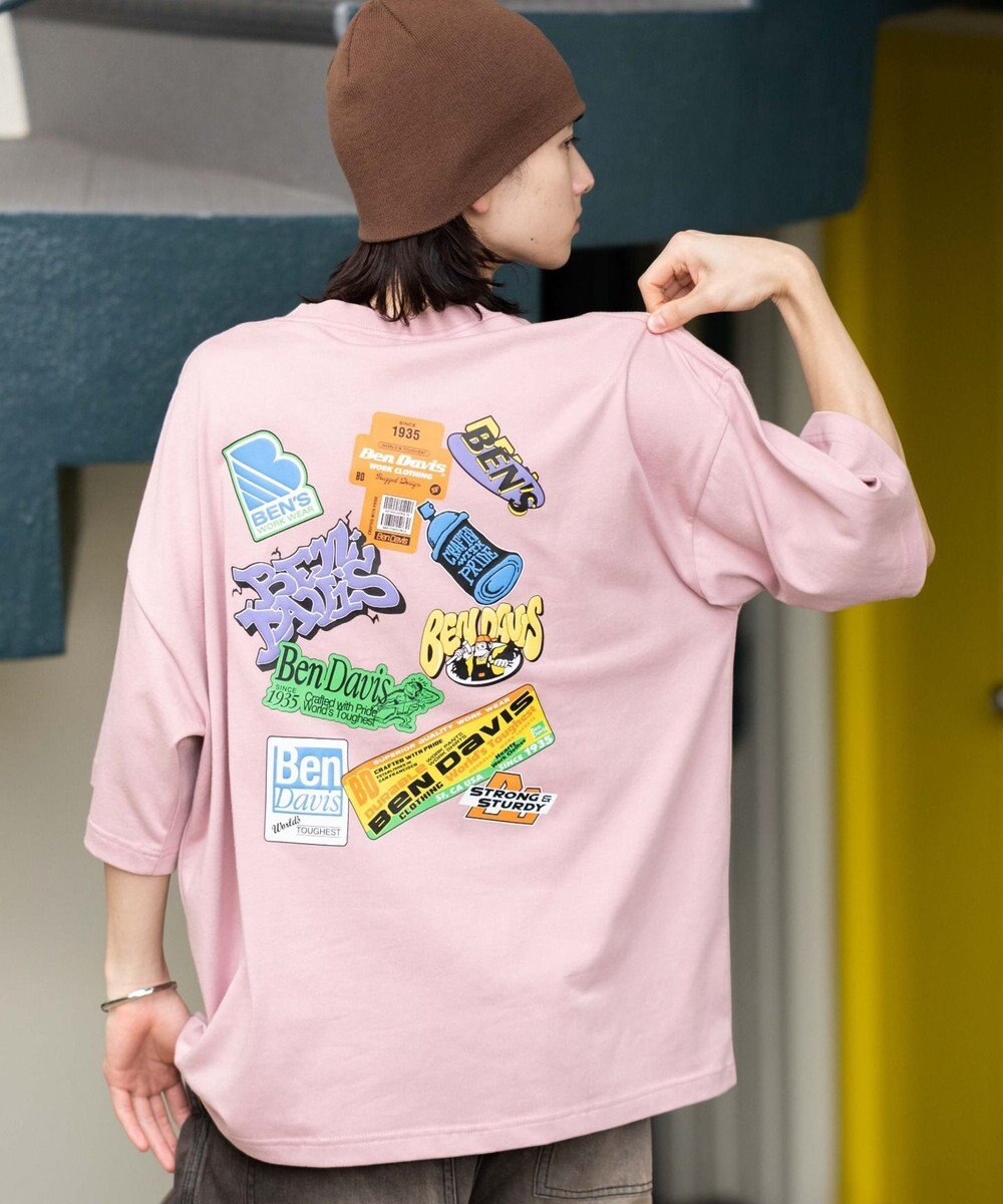 WEGO 【ユニセックス着用ITEM/SMLサイズ展開】別注BENDAVISクールタッチグラフィックT（SS） 