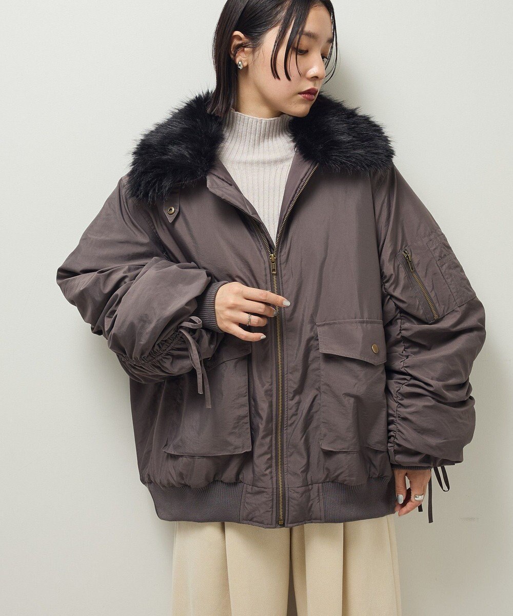 Green Parks ・ｓｗｉｎｇ　ｂｙ　ティペット付ミリタリーブルゾン 