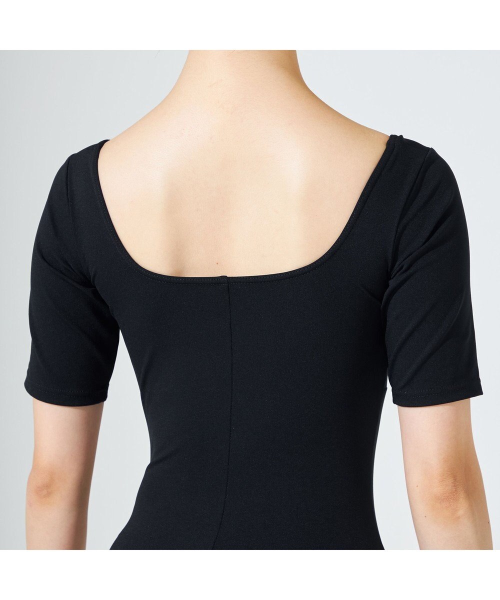 Chacott ハーフスリーブレオタード 