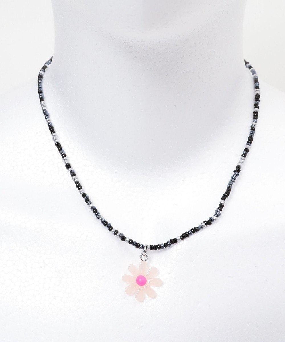 WEGO Lフラワーカラービーズネックレス 