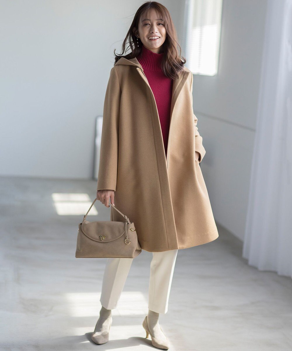 組曲 【暖かい・美シルエット・ストレッチ】バックウォーム テーパードパンツ 