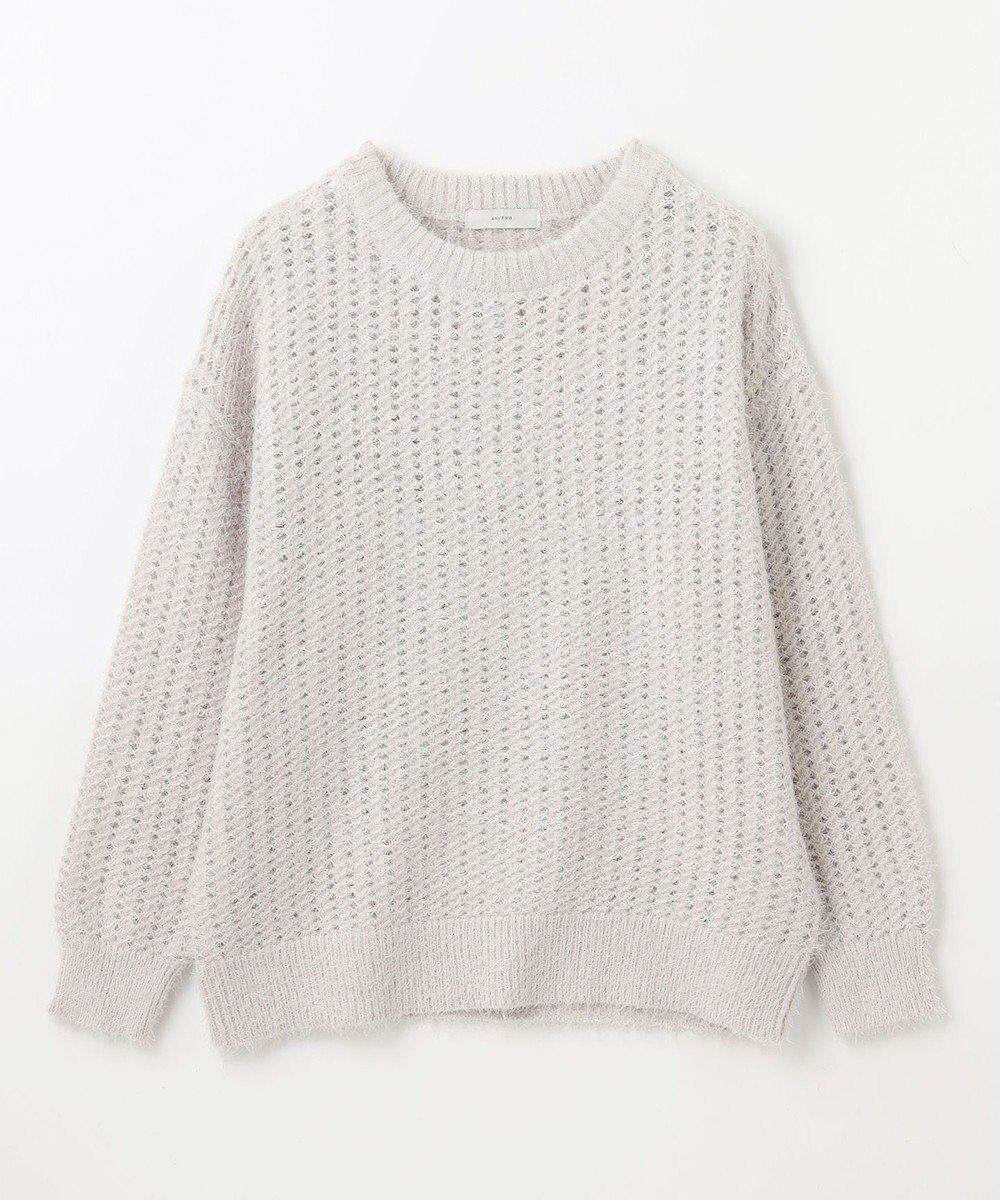 ANY 【洗濯機可】フェザーメッシュニット 