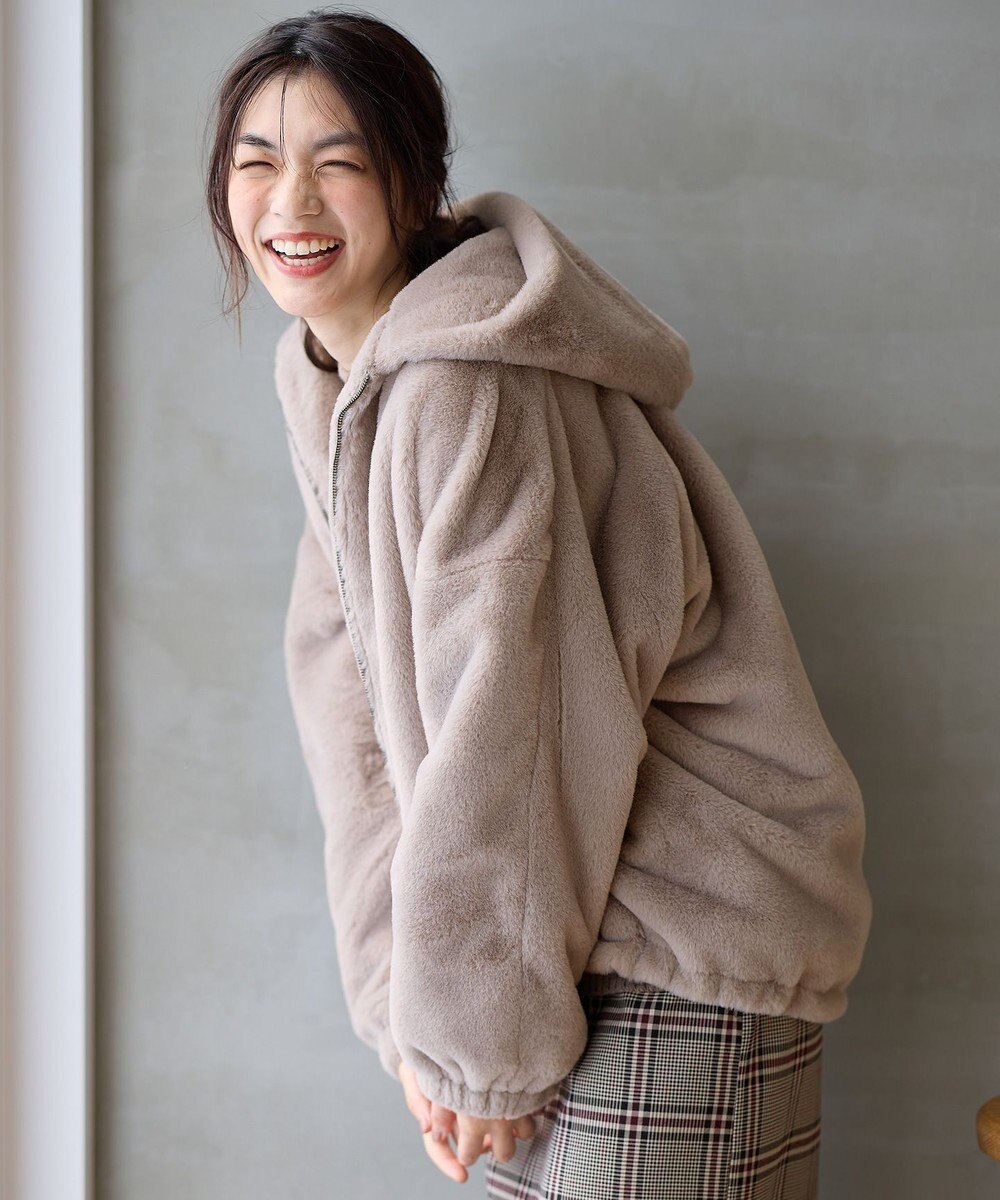 ANY 【手洗い可】ファーブルゾン 