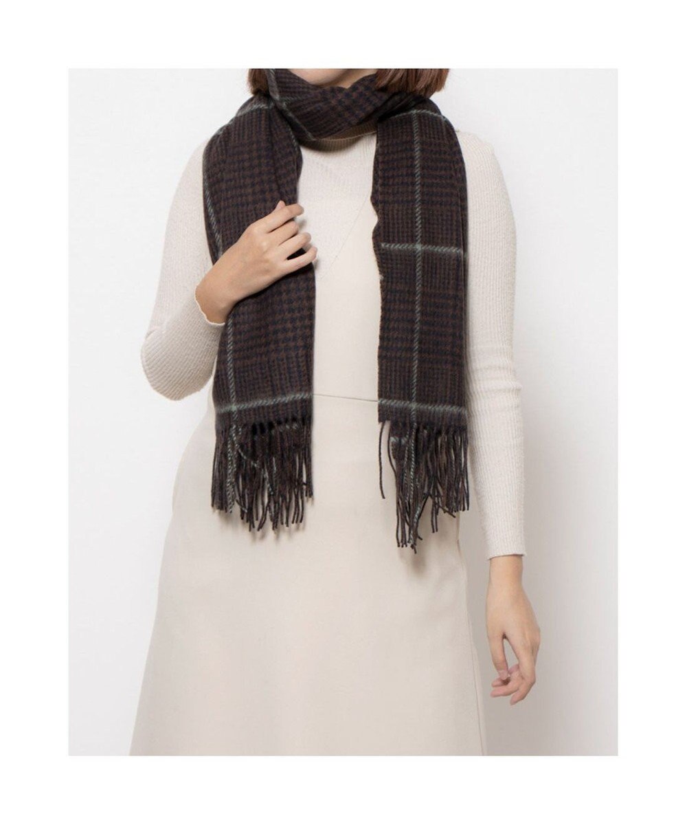 UNBILLION カシュネ cache nez / ウールチェックストール 