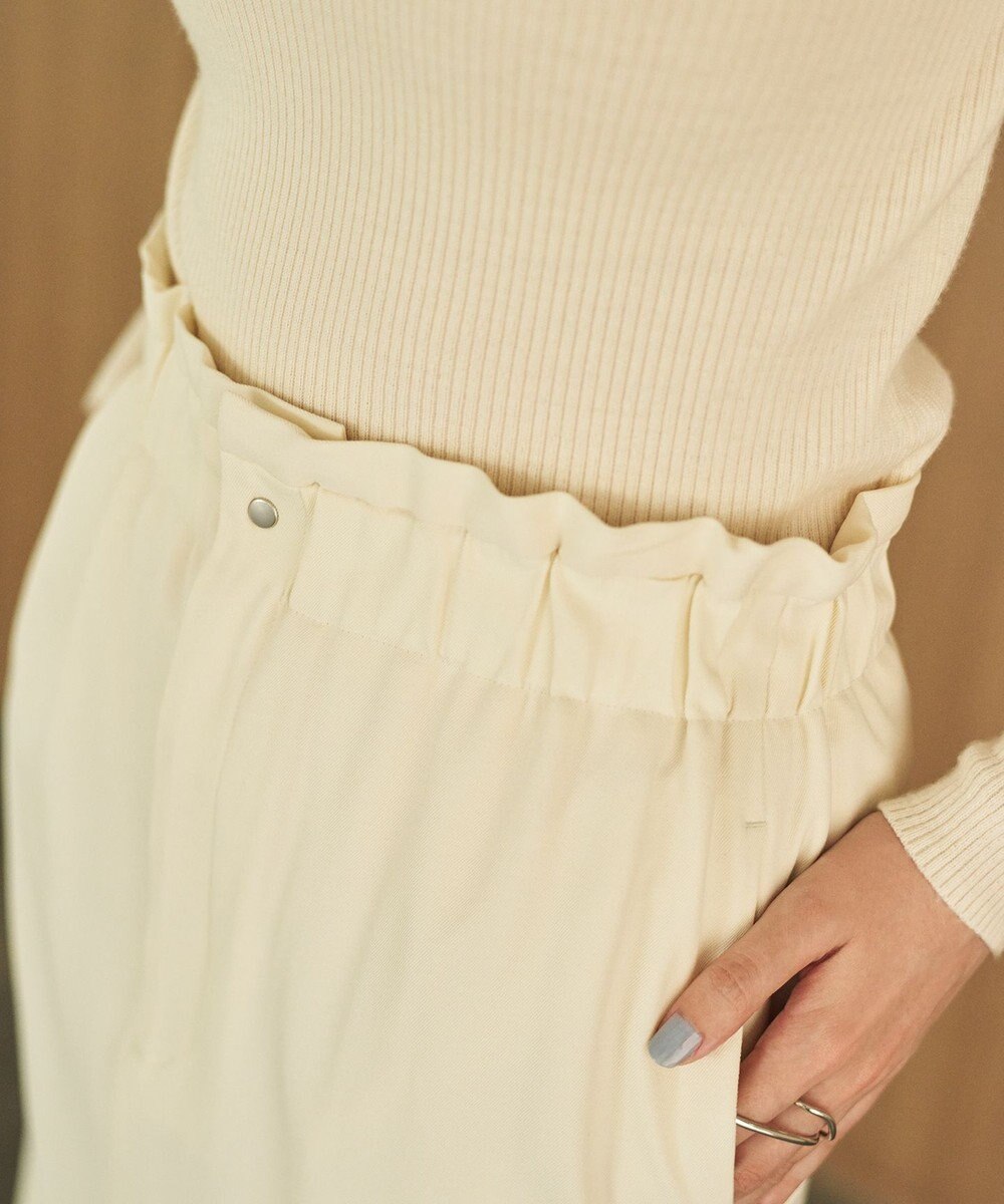 #Newans 【洗濯機可能/ウエストゴム】ロングナロースカート 