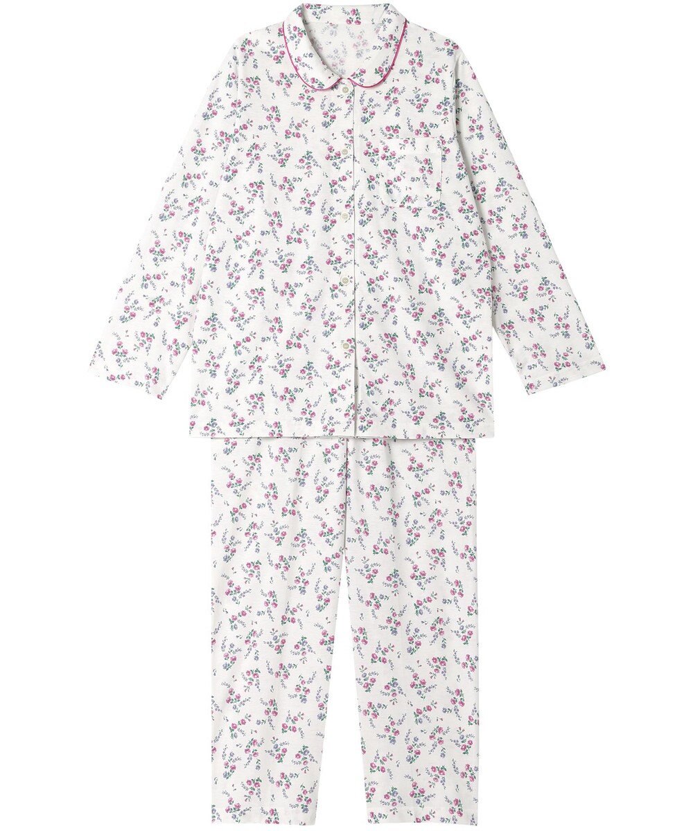 Wing パジャマ 長袖 長ズボン 綿混天竺素材 レディース EP7035 ウイング／ワコール 