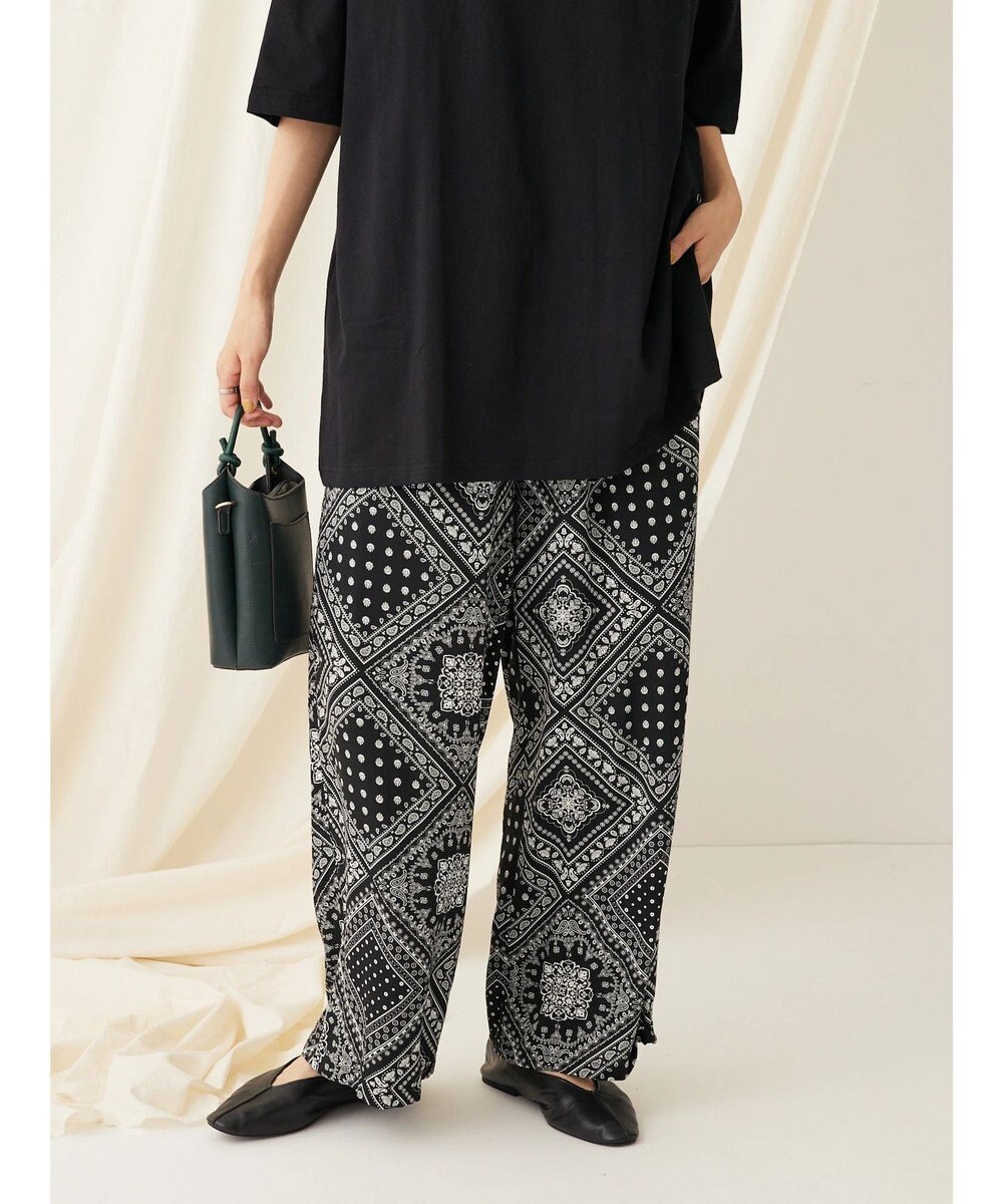 CRAFT STANDARD BOUTIQUE アソートプリント　柄イージーパンツ 