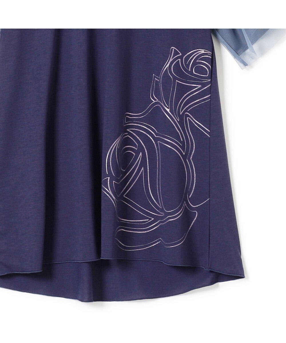 Chacott フラワープリントワンピースTシャツ 