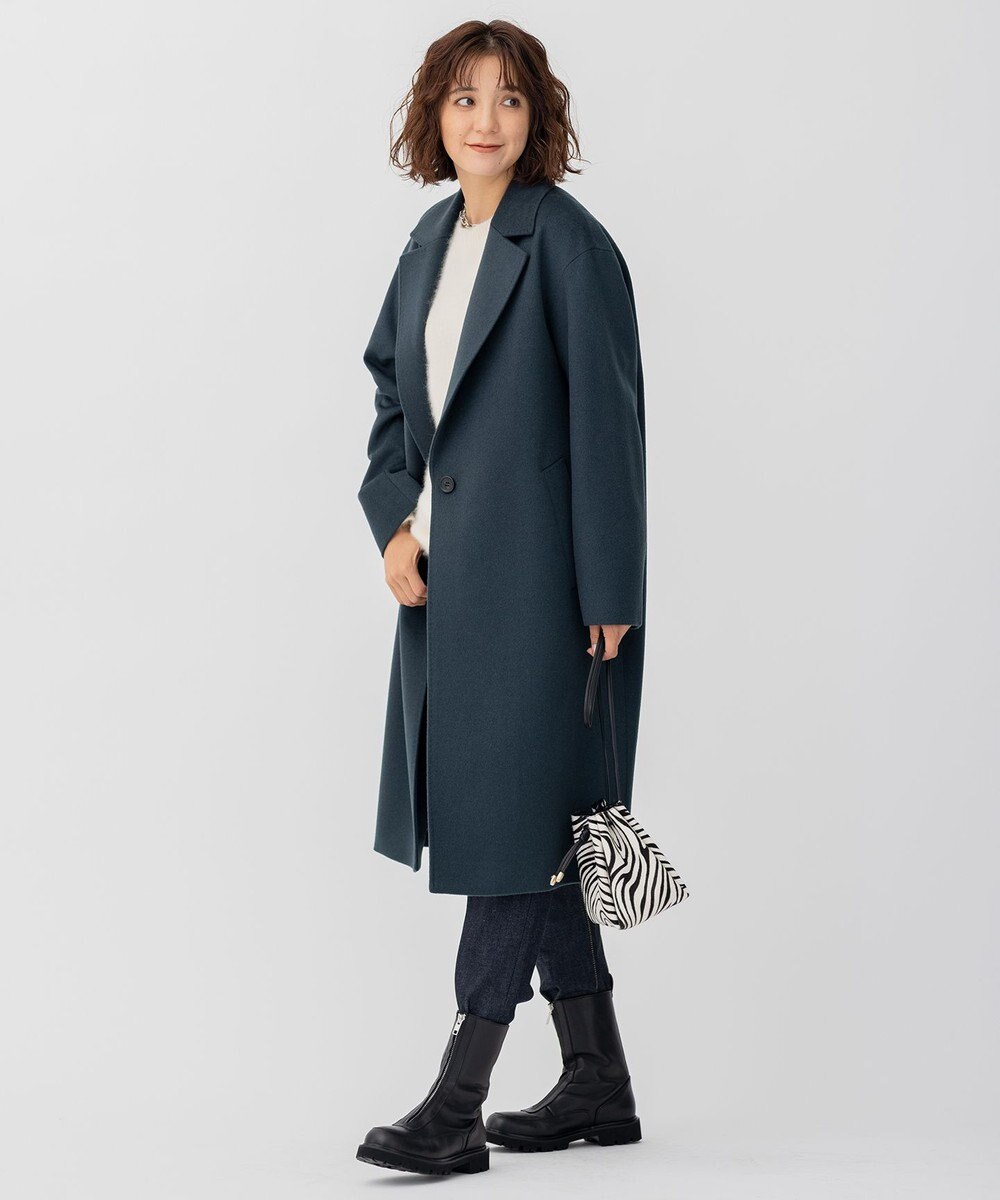 23区 【CLASSY.1月号掲載】ウールカシミヤビーバー チェスターコート 