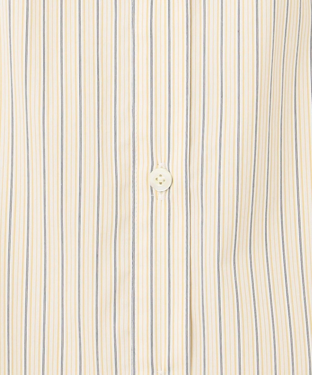 J.PRESS LADIES 【洗える】BEZ ドビーストライプ フリルネック ブラウス 