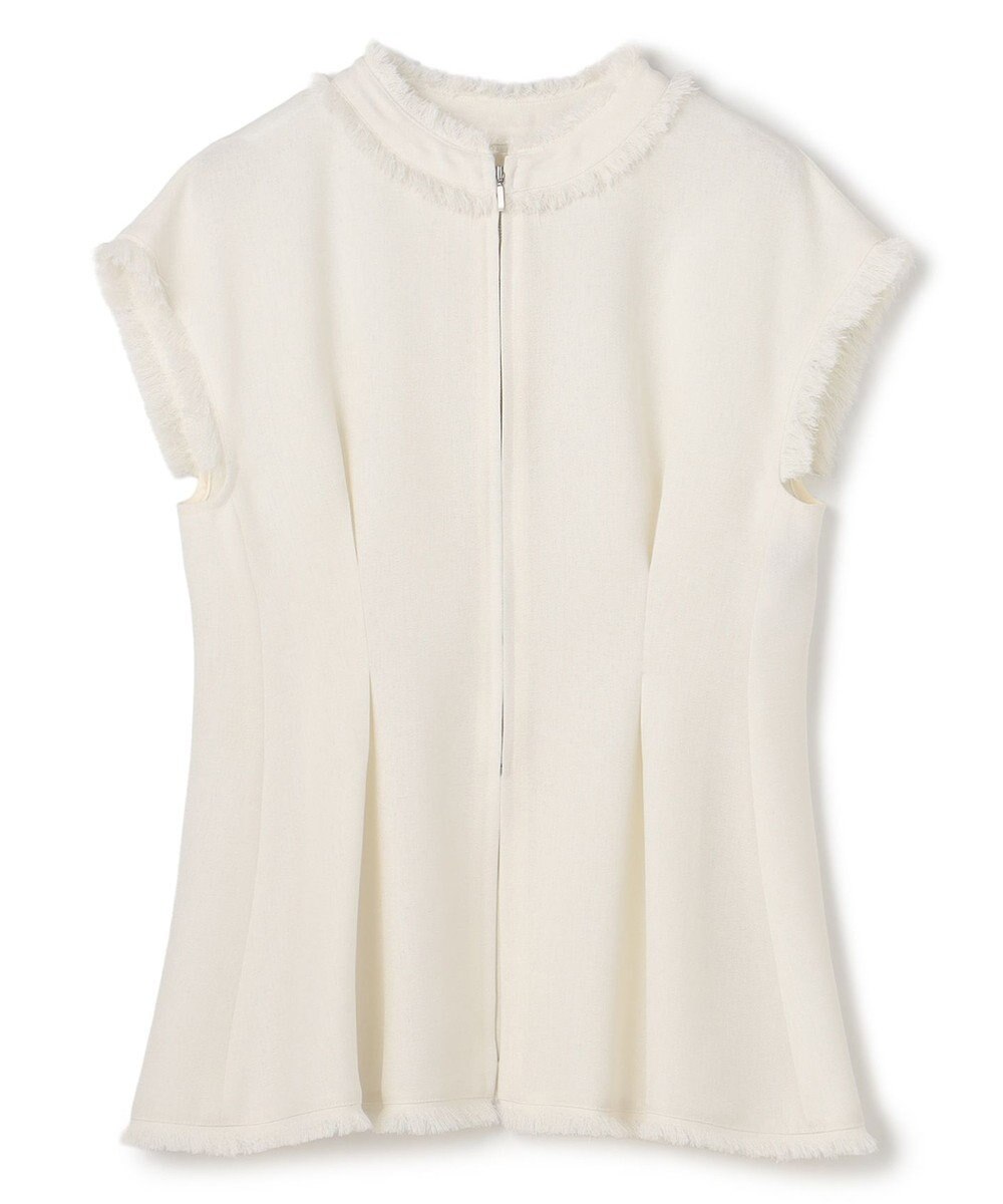 uncrave リネンライクツイル ジレブラウス 