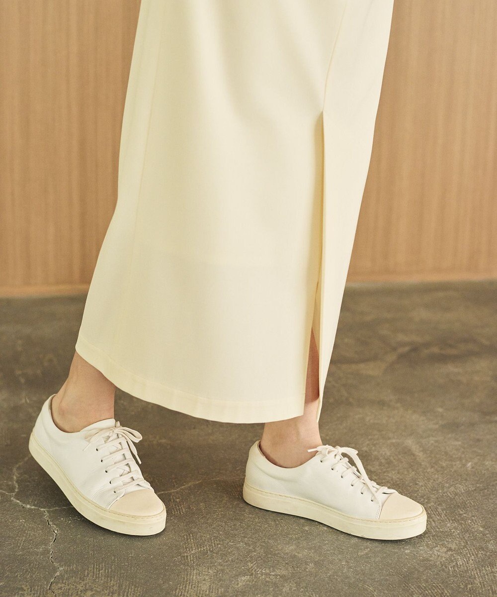 #Newans 【洗濯機可能/ウエストゴム】ロングナロースカート 