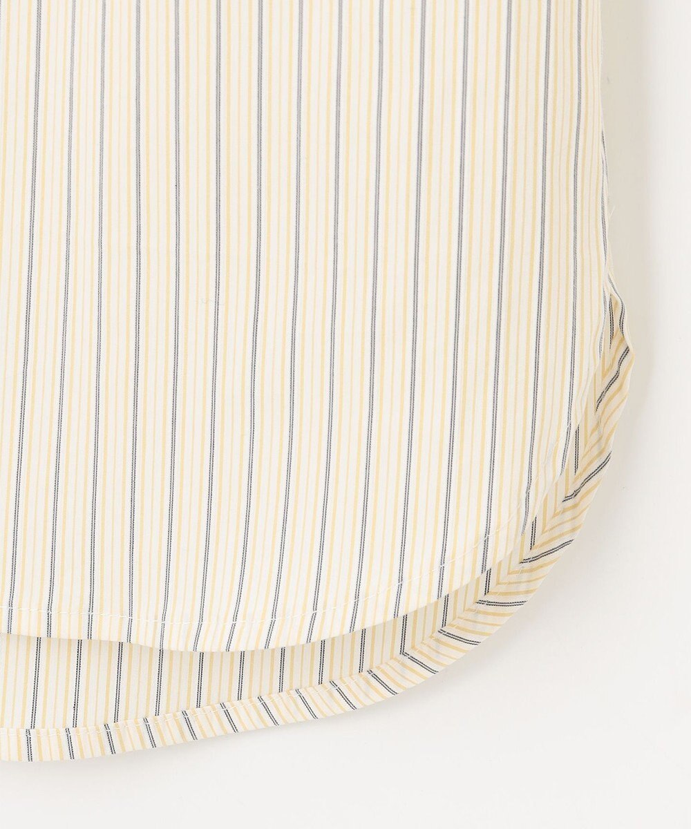 J.PRESS LADIES 【洗える】BEZ ドビーストライプ フリルネック ブラウス 