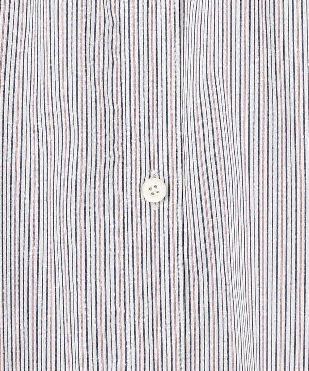 J.PRESS LADIES 【洗える】BEZ ドビーストライプ フリルネック ブラウス 