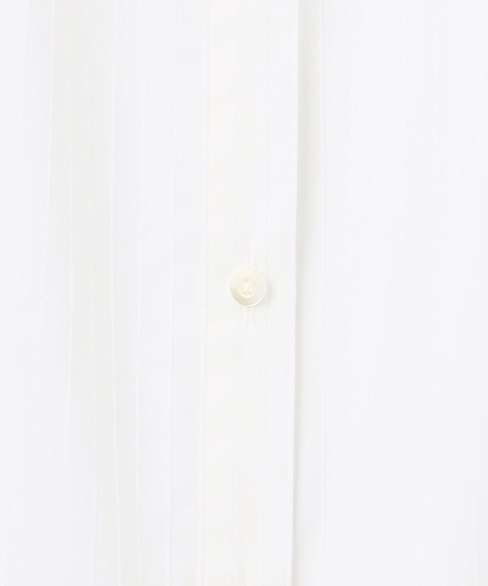 J.PRESS LADIES 【洗える】BEZ ドビーストライプ フリルネック ブラウス 