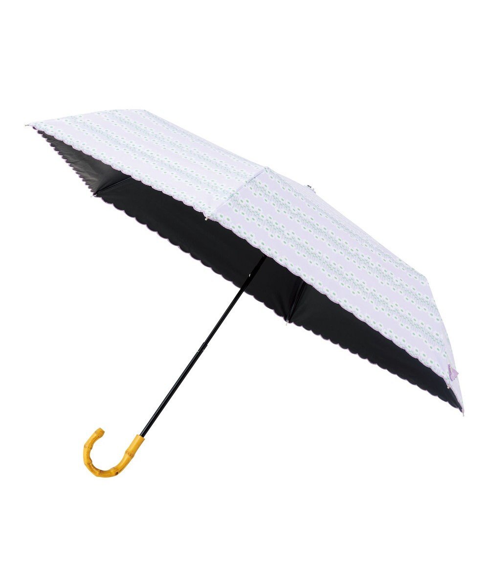 MOONBAT アデリアレトロ×estaa 晴雨兼用日傘 折りたたみ傘 ラプソディー UV 一級遮光 