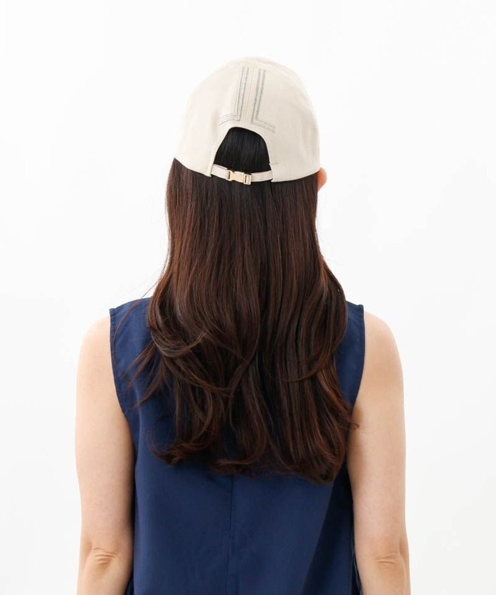 AURORA 【 LANVIN COLLECTION（ランバン コレクション） 】ＪLロゴ刺しゅうキャップ 