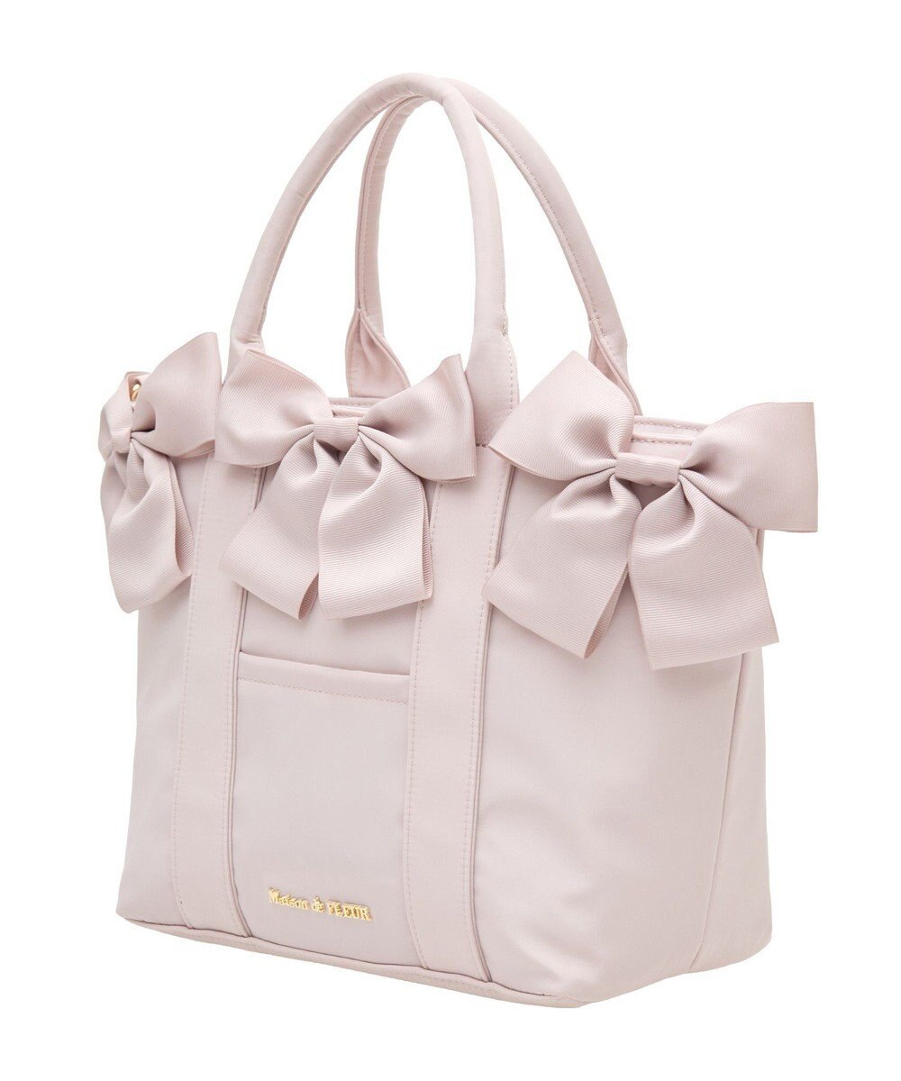 Maison de FLEUR ボリュームリボン2Wayトートバッグ 