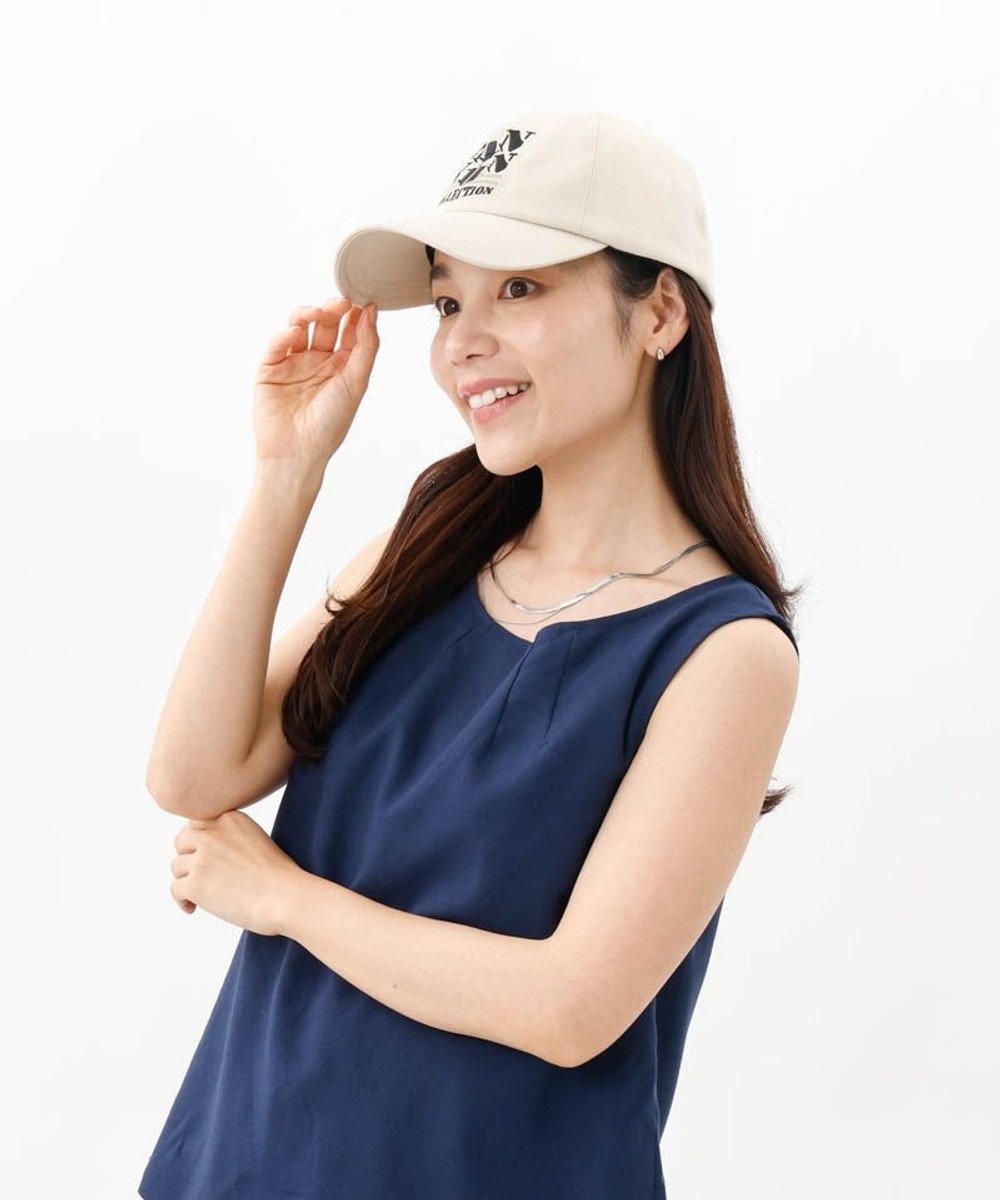 AURORA 【 LANVIN COLLECTION（ランバン コレクション） 】ＪLロゴ刺しゅうキャップ 