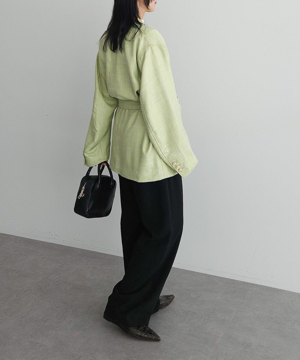 Green Parks ツィードミディ丈ジャケット 