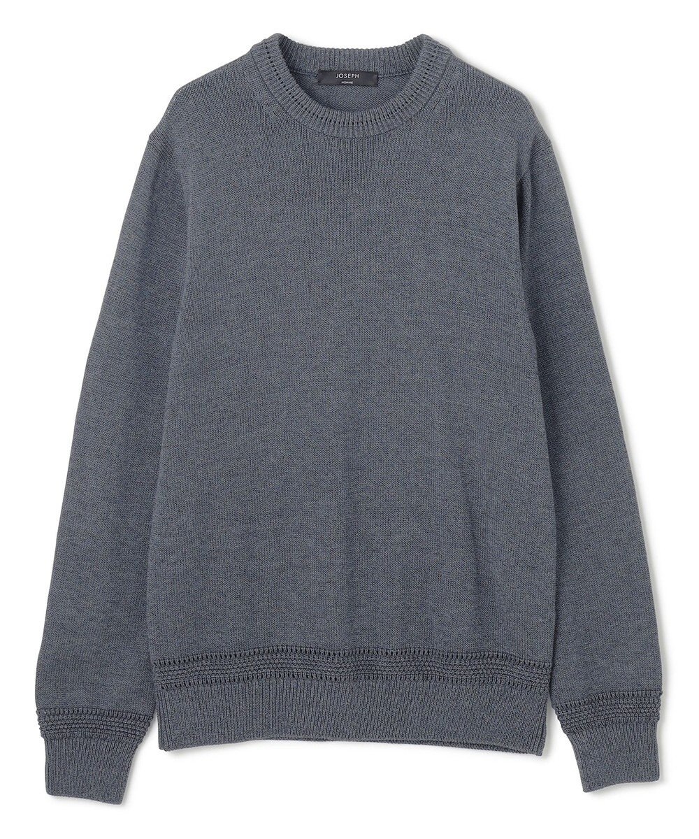 JOSEPH HOMME 【洗える】ハイツイストコード　クルーネックニット 