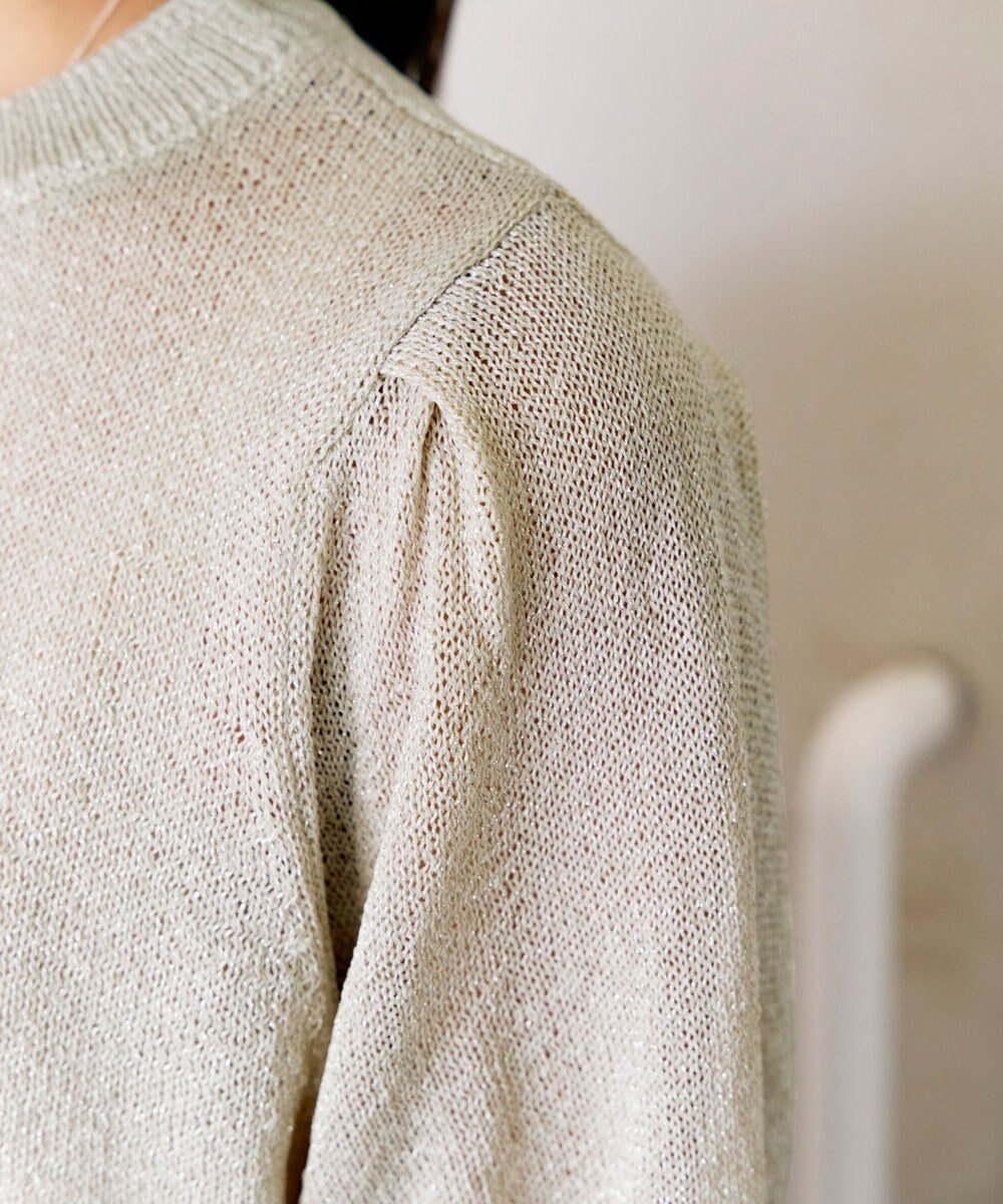 Tiaclasse 【洗える】ラメニットトップス 