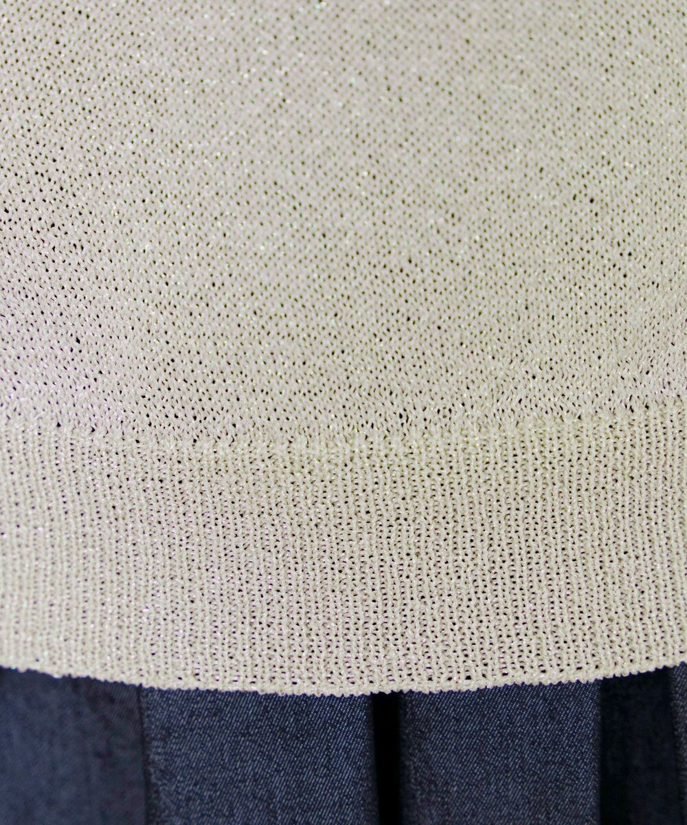 Tiaclasse 【洗える】ラメニットトップス 